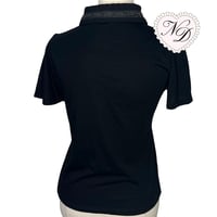 Image 3 of Axes Femme Black Buttoned Blouse Top