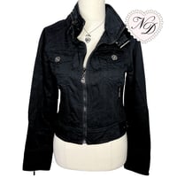 Image 2 of CECIL McBEE Black Cropped Military Jacket