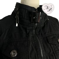 Image 3 of CECIL McBEE Black Cropped Military Jacket