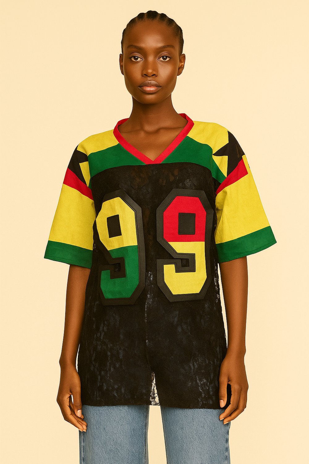 Image of Heritage “99” lace Jersey top
