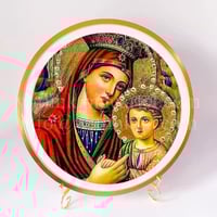 Customized Hi-definition Micro-spray Christian Painting Tondo (Mary and Child)