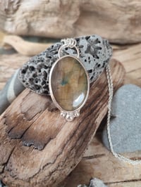 Image 2 of Yellow Labradorite & Silver Granulation