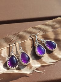 Image 2 of Amethyst Drop Earrings