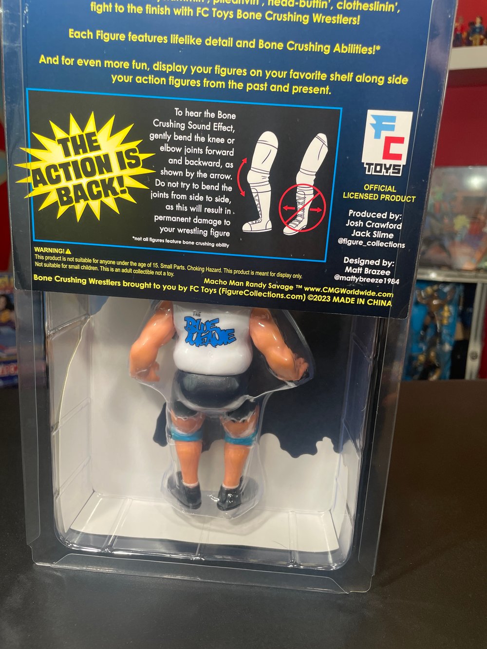 **IN STOCK** BLUE MEANIE Bone Crushing Wrestlers Series 1 Figure by FC Toys