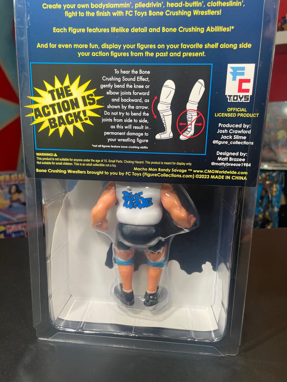 **IN STOCK** BLUE MEANIE Bone Crushing Wrestlers Series 1 Figure by FC Toys