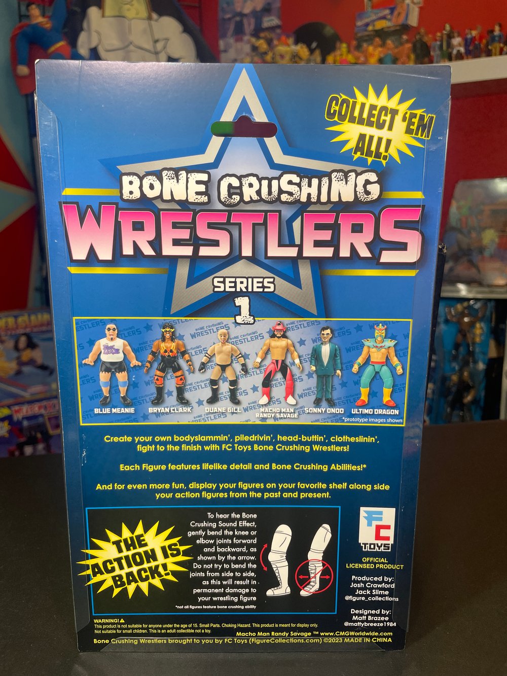 **IN STOCK** BLUE MEANIE Bone Crushing Wrestlers Series 1 Figure by FC Toys