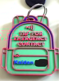 Image 3 of 🎒 Emergency Contact NFC Tag – Peace of Mind for Every Adventure! 🧳📱