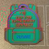 Image 1 of 🎒 Emergency Contact NFC Tag – Peace of Mind for Every Adventure! 🧳📱