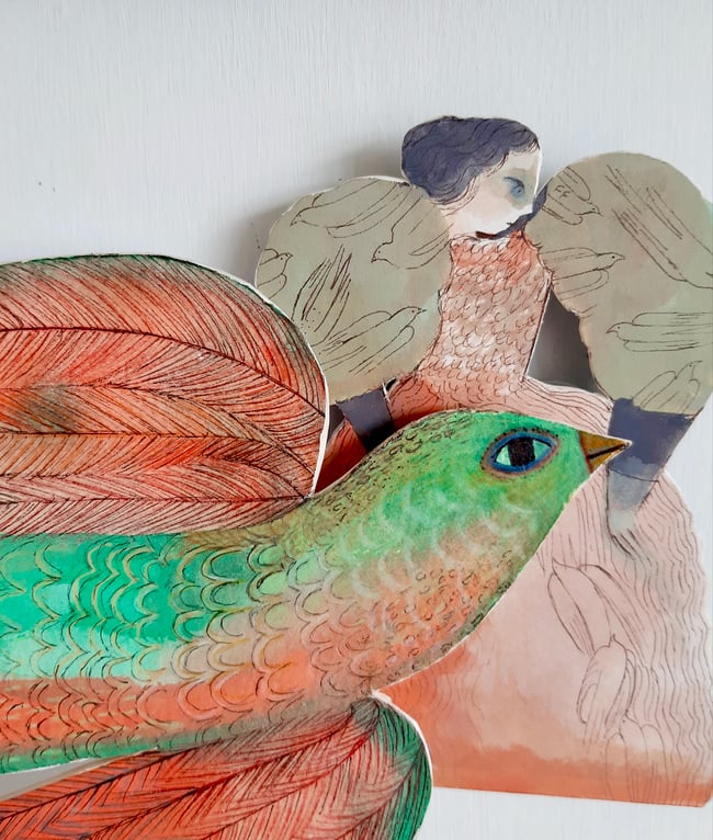 SALE Storybird ~ make your own story ~ wall hanging