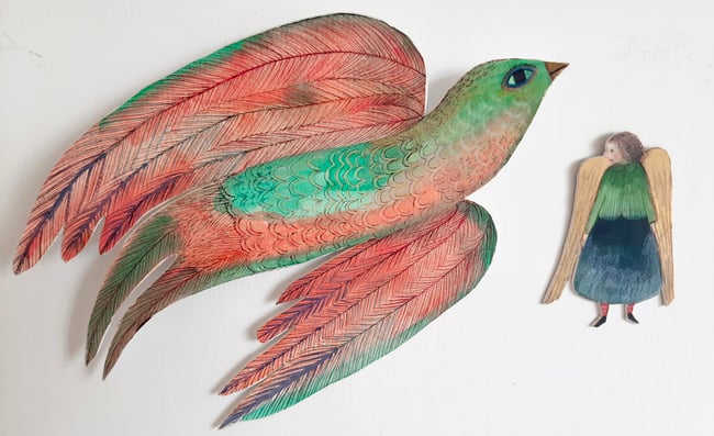 SALE Storybird ~ make your own story ~ wall hanging