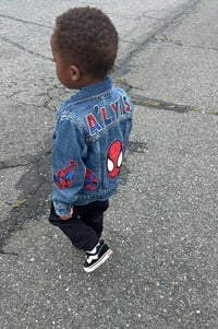 Image 1 of Little Spidey Jean Jacket