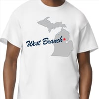 Image 1 of West Branch Map shirt