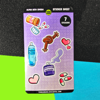 Alpha Beta Omega Sticker Sheet