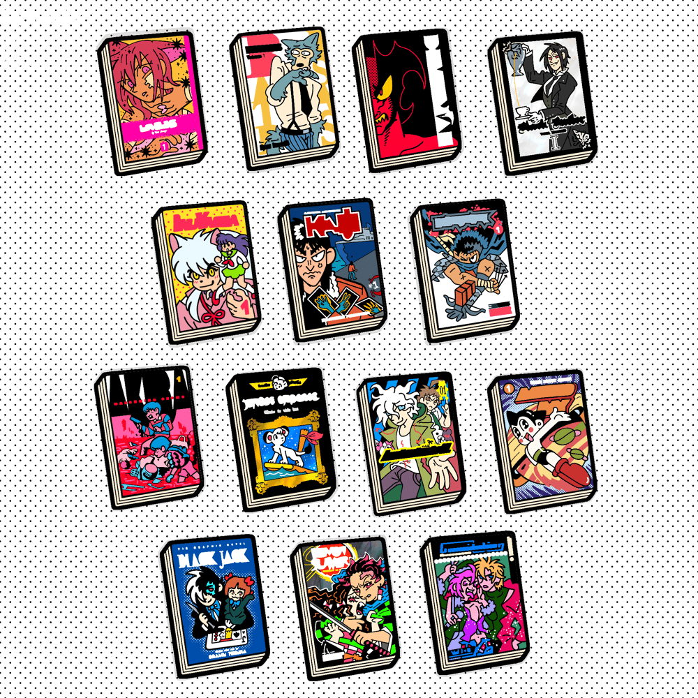 Manga Enamel Pins!