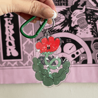 Rose Sparkle Keychain/bag charm 
