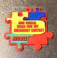 Image 2 of 🧩 Autism / Nonverbal Emergency Contact Tag – Speak for Your Child When They Can’t 🧒📲