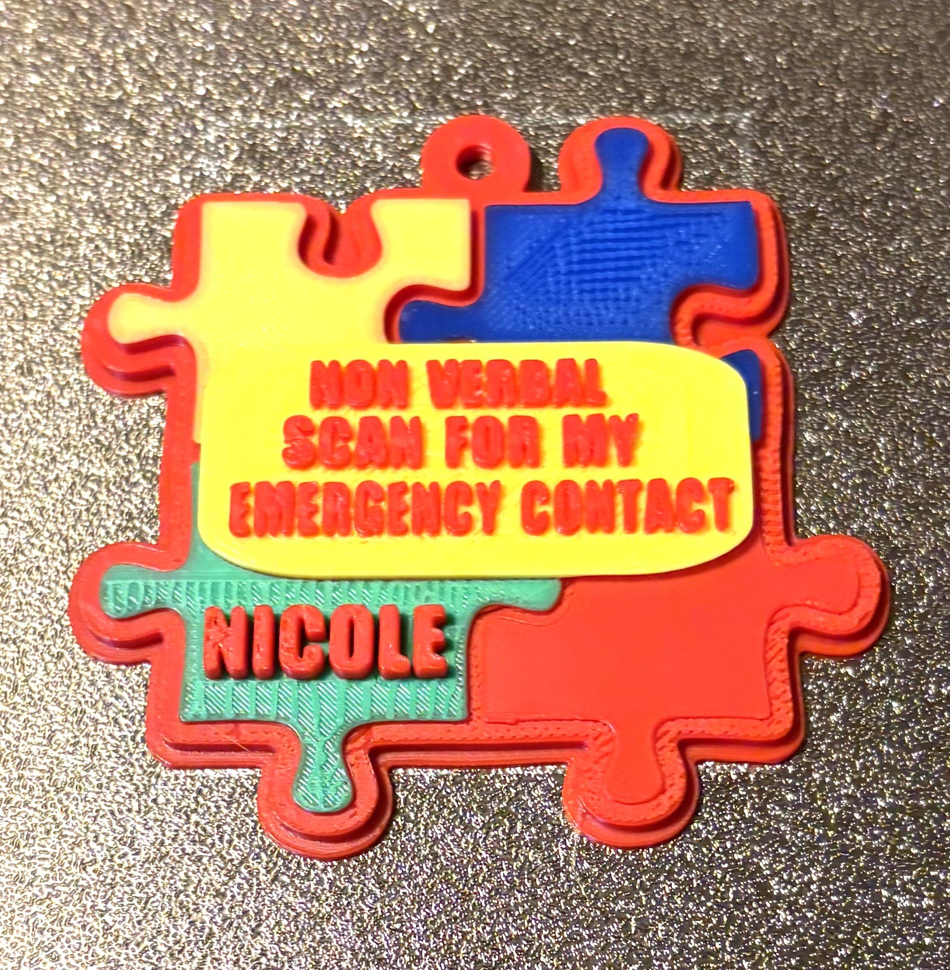 🧩 Autism / Nonverbal Emergency Contact Tag – Speak for Your Child When ...