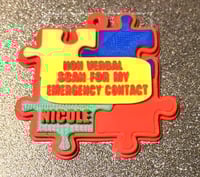 Image 3 of 🧩 Autism / Nonverbal Emergency Contact Tag – Speak for Your Child When They Can’t 🧒📲