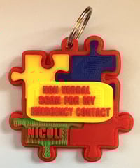 Image 5 of 🧩 Autism / Nonverbal Emergency Contact Tag – Speak for Your Child When They Can’t 🧒📲