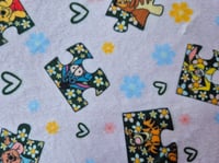 Image 2 of Winnie the pooh jigsaw scrunchie