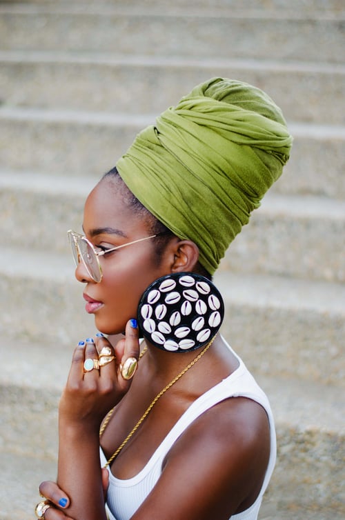 Image of Custom Zula XL Oversized Cowrie Shell Earrings
