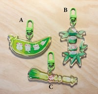 Bean & Leek & Bamboo Keychain (ABC)