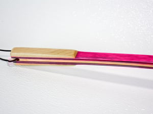 Image of Handmade Wooden Backscratcher, Spectraply Wood Pink Lady, Gift for her, Gift for Teacher