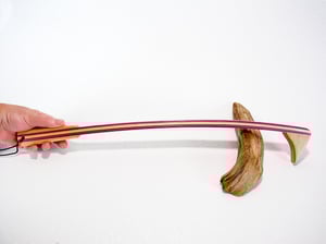 Image of Handmade Wooden Backscratcher, Spectraply Wood Pink Lady, Gift for her, Gift for Teacher