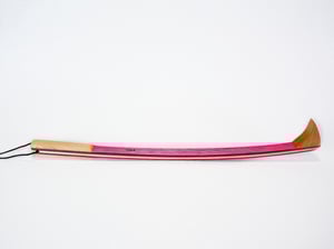 Image of Handmade Wooden Backscratcher, Spectraply Wood Pink Lady, Gift for her, Gift for Teacher