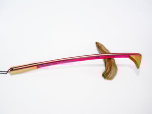 Image of Handmade Wooden Backscratcher, Spectraply Wood Pink Lady, Gift for her, Gift for Teacher