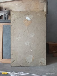 Image 5 of Peinture à l'huile sur carton, bouquet de fleurs.