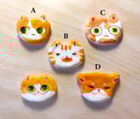 Orange Ones Clay pins