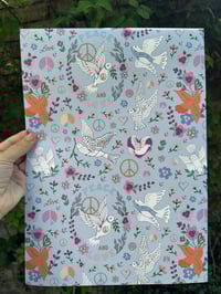 Image 3 of **NEW** Peace Doves Wrapping Paper