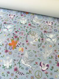 Image 2 of **NEW** Peace Doves Wrapping Paper