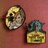 Image 1 of Camp Forest Green 2-Pin Set