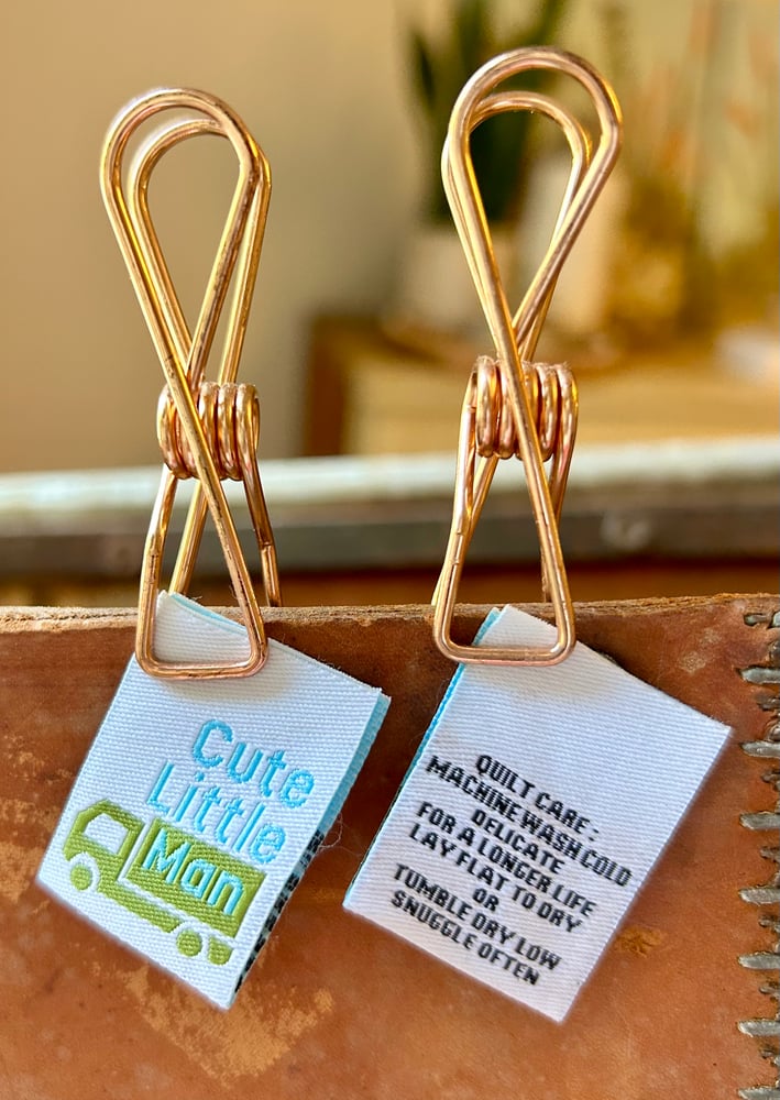 Image of Cute Little Man - Designer Woven Labels