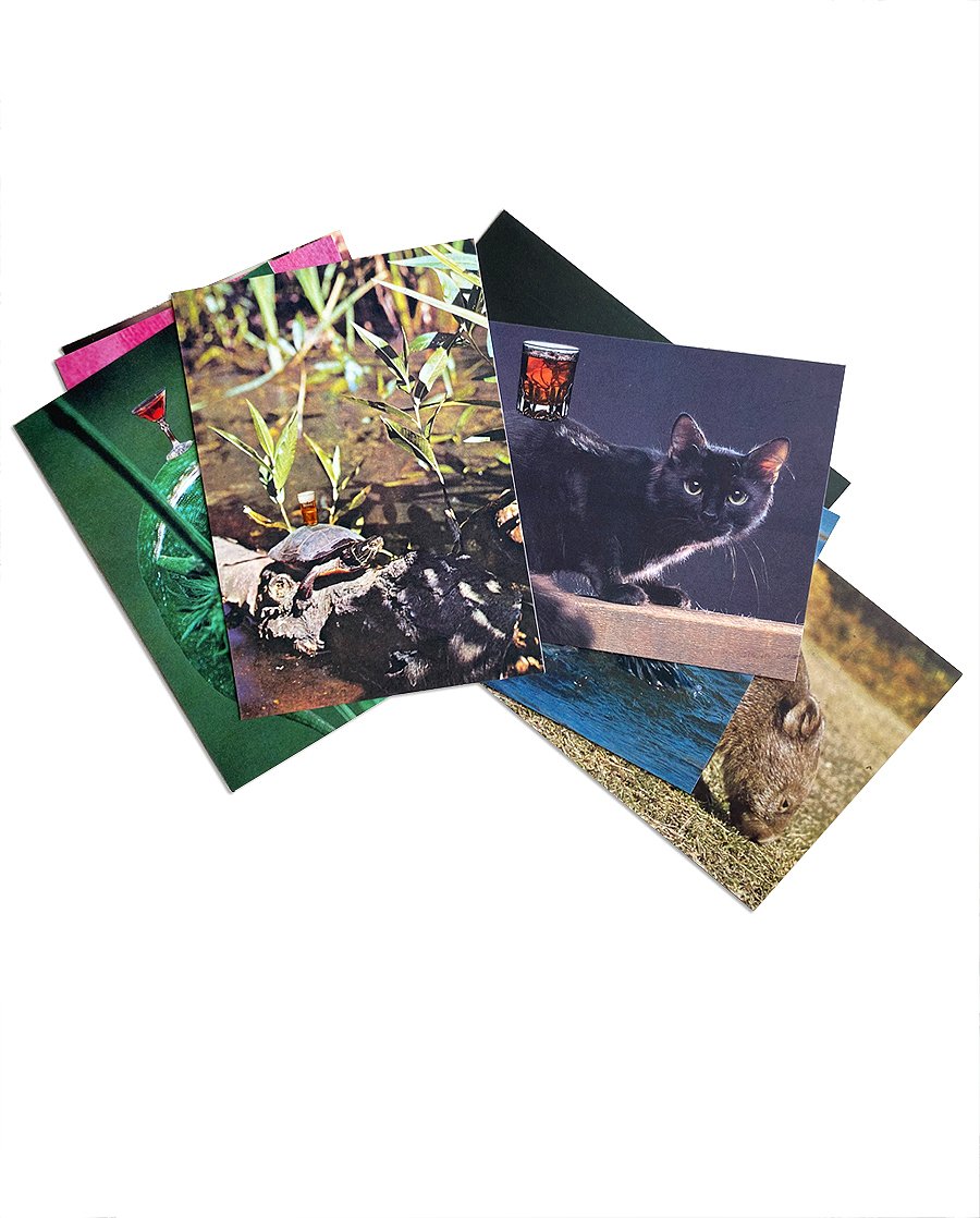 Image of 'YOU RUN AROUND TOWN....' - postcard set (8)