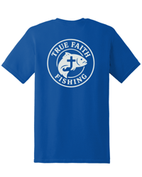 Image 2 of True Faith Fishing T-Shirt - Royal Blue