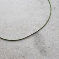 Image 4 of Small New Quarter Pendant in Grey with Soft Earthy Green