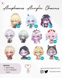 Image 1 of Amphoreus Acrylic Charms