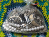 Black & White Silver Tone Modernist Statement Jewelry Mystery Grab Bag #2