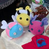 Handmade Plush Pride Bumblebees