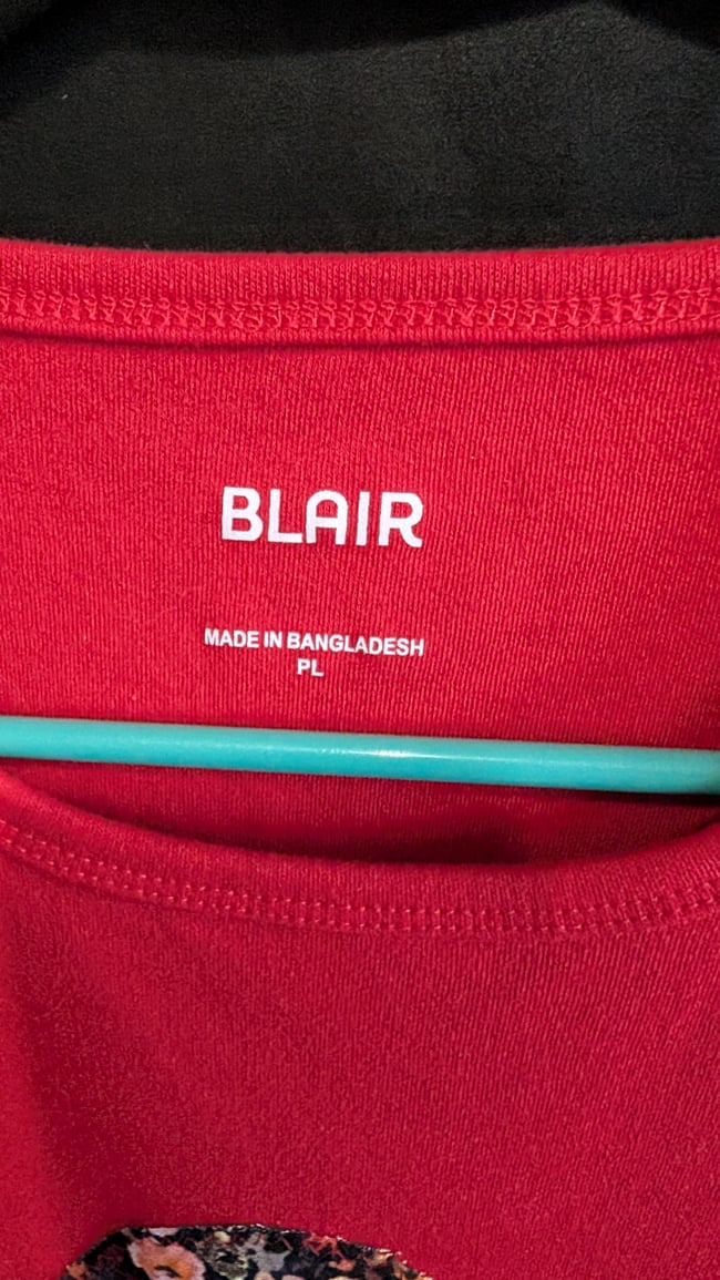 Red Upcycled Mushroom Tank Top