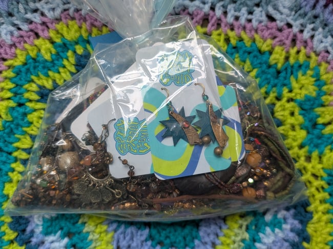 Whimsigoth Natural Jewel Tone Jewelry Mystery Grab Bag #4