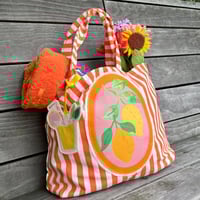 Image 1 of Lemon on a Plate Tote Bag