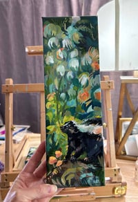 Image 1 of Yucca – skunk and yucca adam's needle plant 4x12" painting