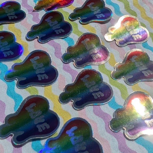 Mini Pride Heart Stickers