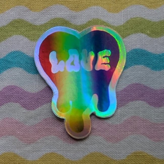 Mini Pride Heart Stickers