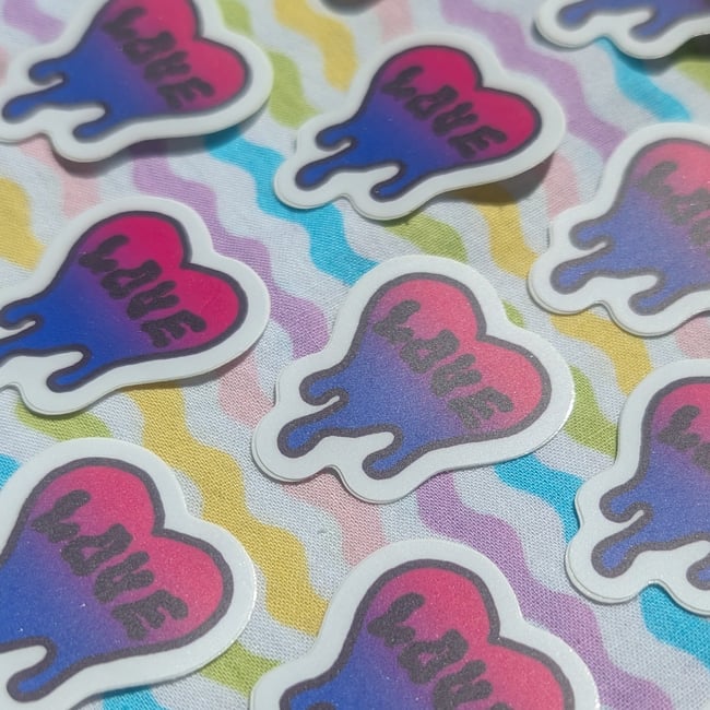 Mini Pride Heart Stickers