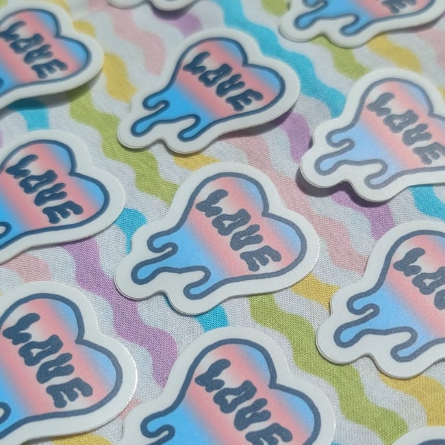 Mini Pride Heart Stickers